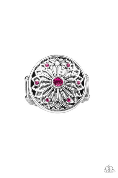 Paparazzi Mandala Magnificence - Pink Ring