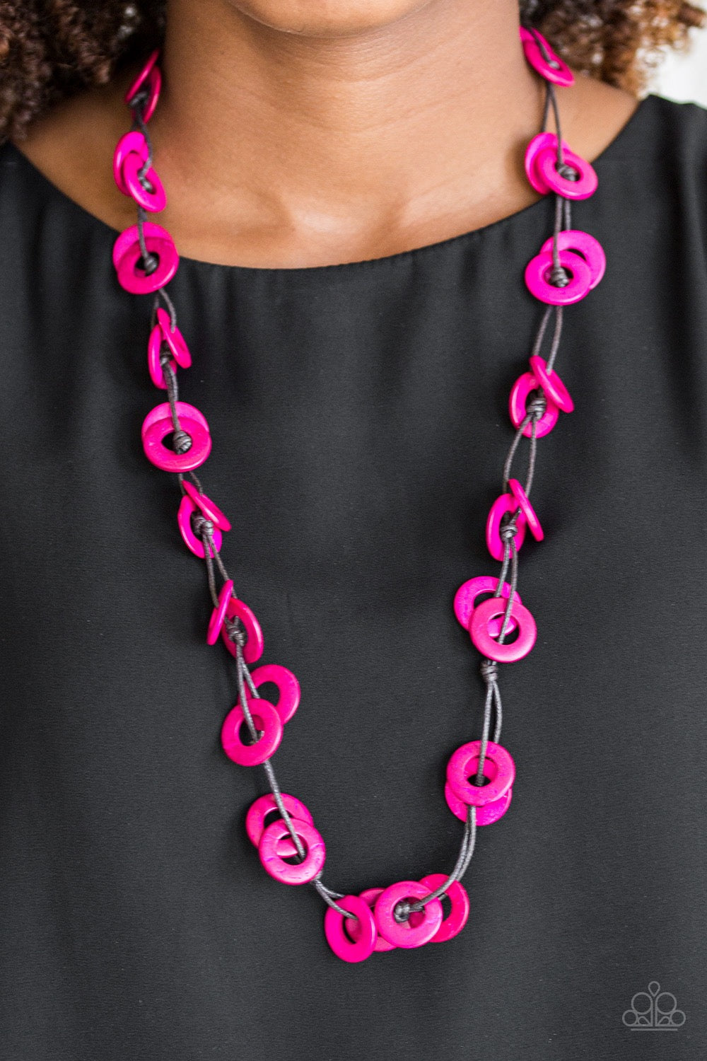 Paparazzi Waikiki Winds - Pink Necklace