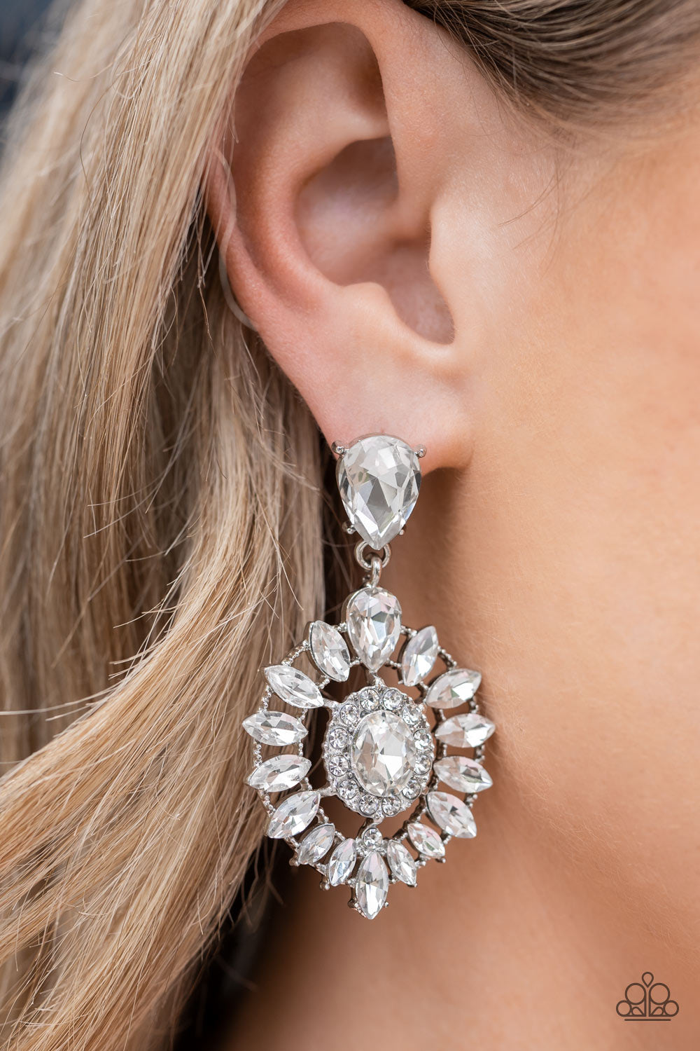 Paparazzi My Good LUXE Charm White Earrings