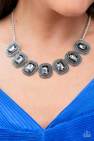 Paparazzi Iced Iron Silver Necklace