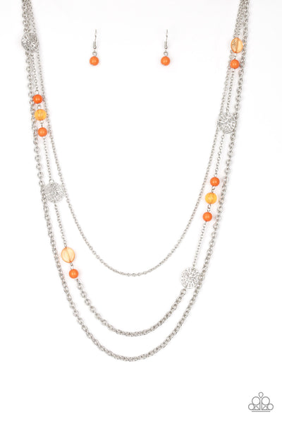 Paparazzi Pretty Pop-tastic! - Orange Necklace