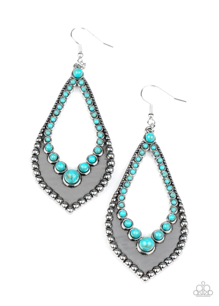 Paparazzi Essential Minerals Turquoise Earrings