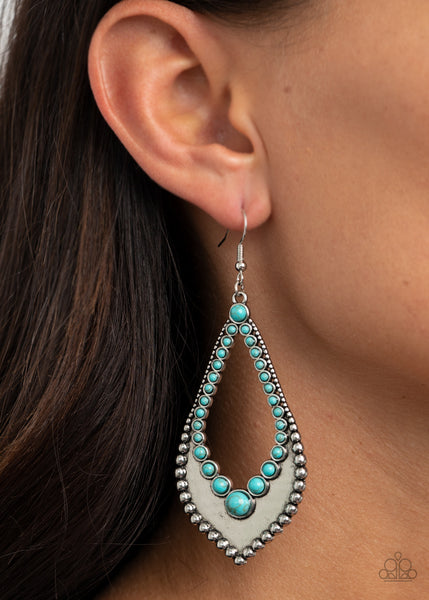 Paparazzi Essential Minerals Turquoise Earrings