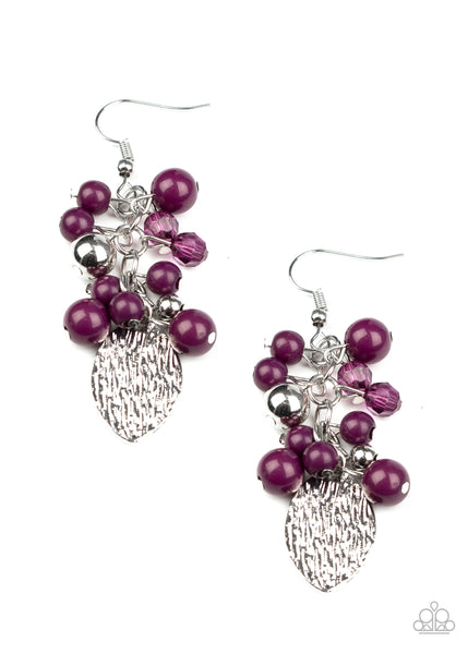 Paparazzi Fruity Finesse - Purple Earrings