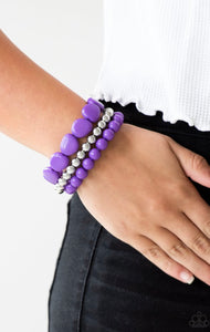 Paparazzi Color Venture - Purple Bracelet