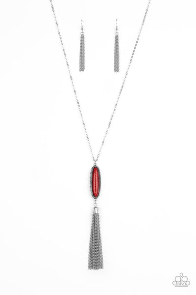 Paparazzi Stay Cool - Red Necklace