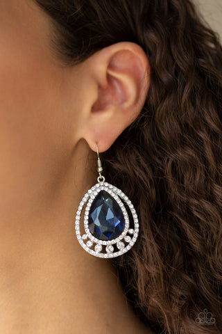 Paparazzi All Rise For Her Majesty - Blue Earrings