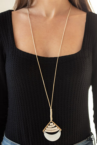 Paparazzi Beach Beam - Gold Necklace