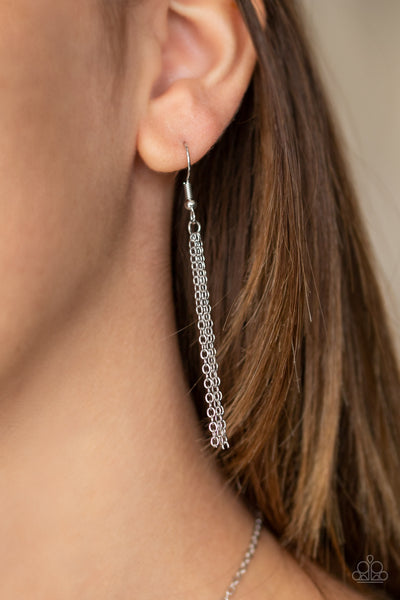 Paparazzi America The Beautiful - Silver Necklace