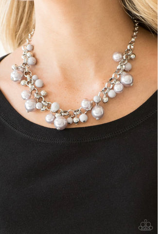 Paparazzi The Upstater - Silver Necklace
