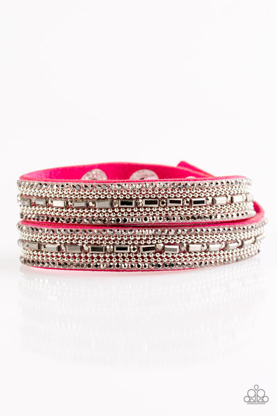 Paparazzi Shimmer and Sass - Pink Bracelet