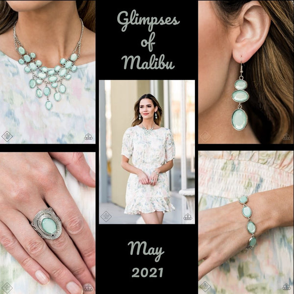 Paparazzi Glimpses of Malibu May 2021 Fashion Fix $20 Blue Set