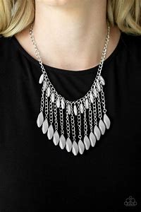 Paparazzi Venturous Vibes Silver Necklace
