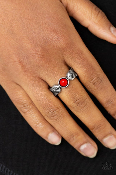Paparazzi Awesomely ARROW-Dynamic Red Ring