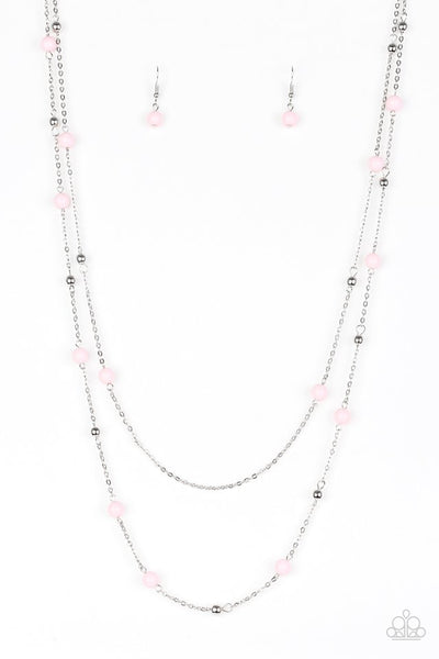 Paparazzi Beach Party Pageant Pink Necklace