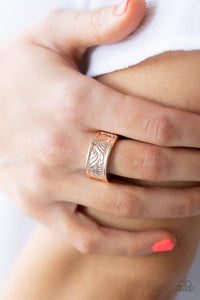 Paparazzi Billowy Bands Rose Gold Ring