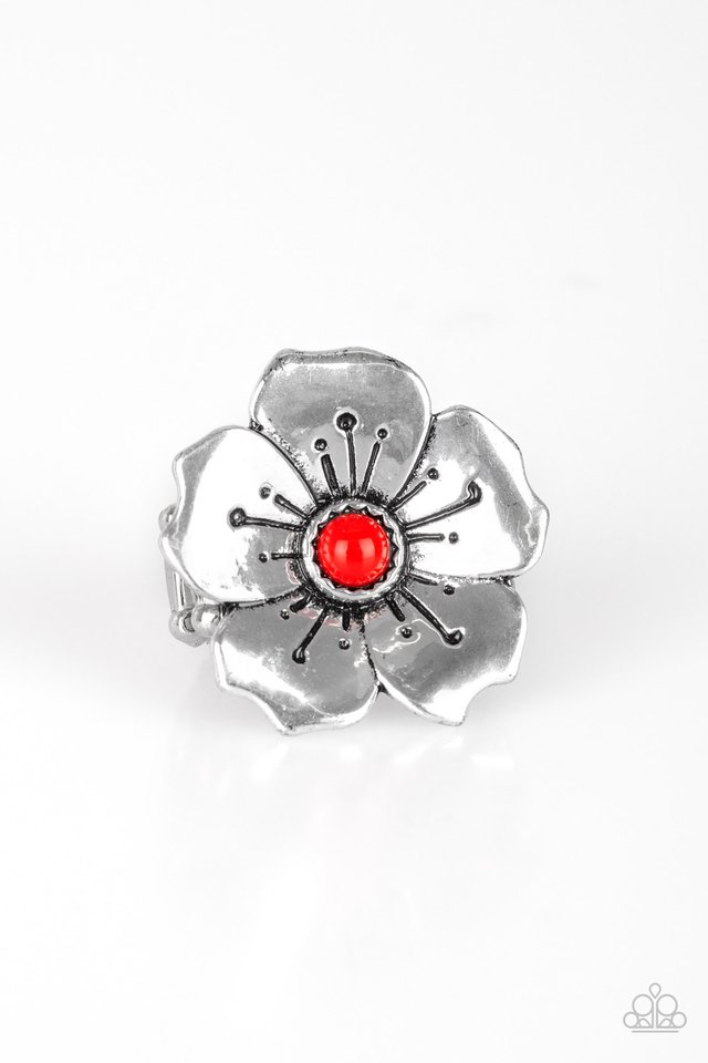 Paparazzi Boho Blossom Red Ring