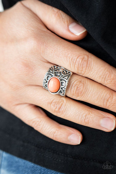 Paparazzi Bubbly Bonanza Orange Ring