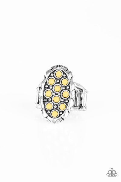 Paparazzi Cactus Garden Yellow Ring