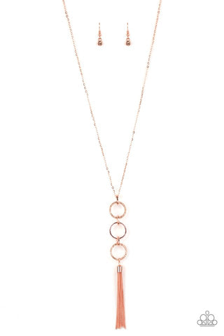 Paparazzi Diva In Diamonds Shiny Copper Necklace
