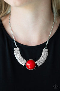Paparazzi Egyptian Spell Red Necklace