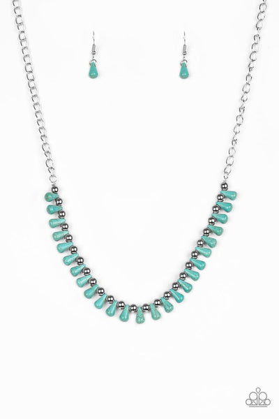Paparazzi Extinct Species Turquoise Necklace