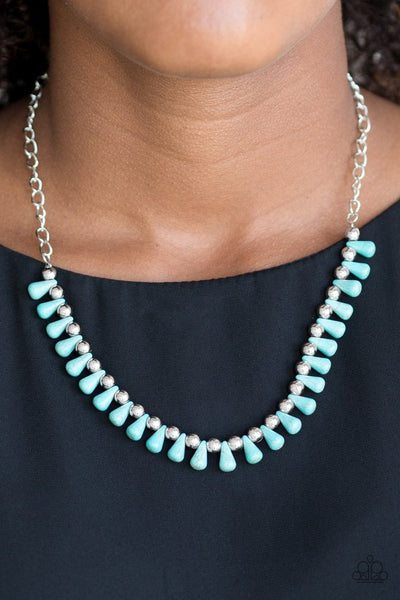 Paparazzi Extinct Species Turquoise Necklace