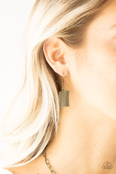 Paparazzi Fiercely Pharaoh Brass Necklace