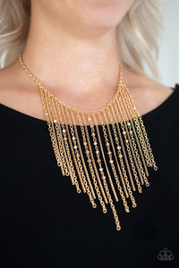 Paparazzi First Class Fringe Gold Necklace