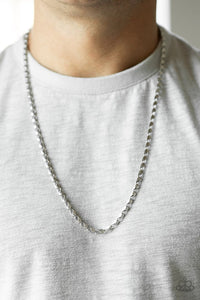 Paparazzi Free Agency Silver Necklace