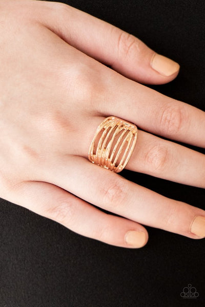 Paparazzi Give Me Space Rose Gold Ring