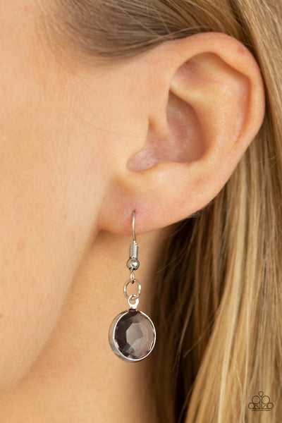 Paparazzi Glassy Glamorous Silver Necklace