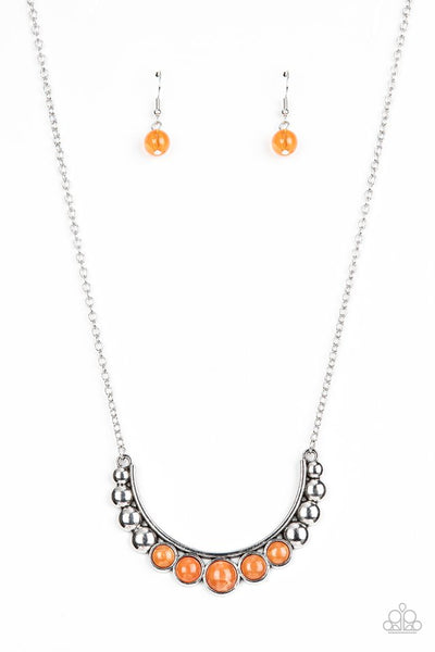 Paparazzi Horseshoe Bend Orange Necklace