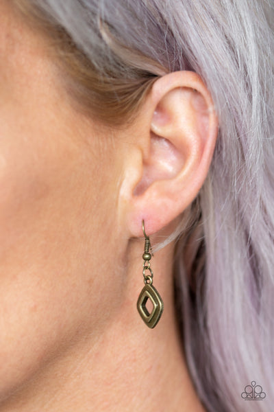 Paparazzi Geocentric Brass Necklace