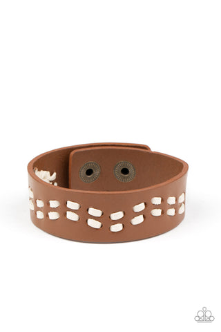 Paparazzi Leather is My Favorite Color Brown Bracelet