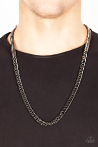 Paparazzi Standing Room Only Black Necklace