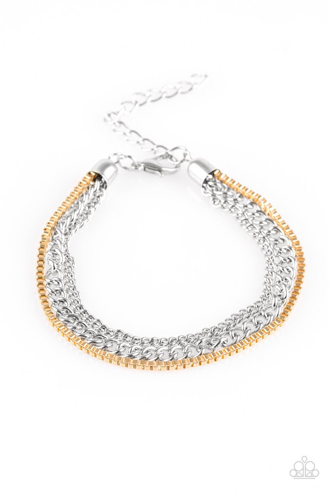 Paparazzi Industrial Icon Silver Bracelet