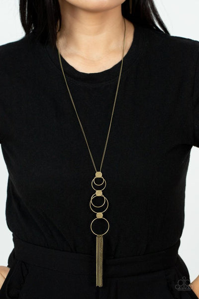 Paparazzi Join The Circle Brass Necklace