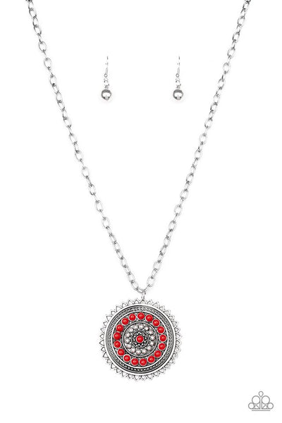 Paparazzi Lost SOL Red Necklace