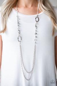Paparazzi Modern Girl Glam Silver Necklace