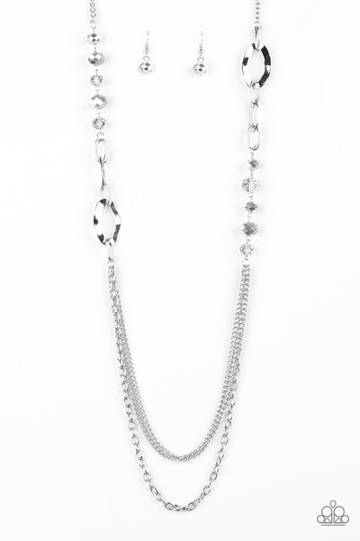 Paparazzi Modern Girl Glam Silver Necklace