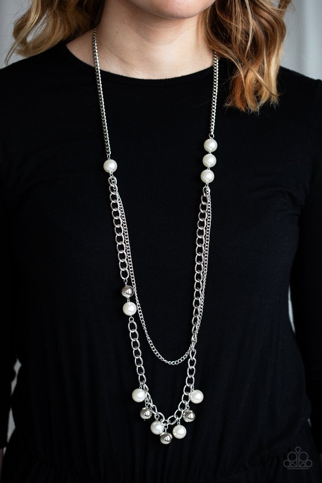 Paparazzi Modern Musical White Necklace