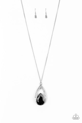Paparazzi Notorious Noble Black Necklace
