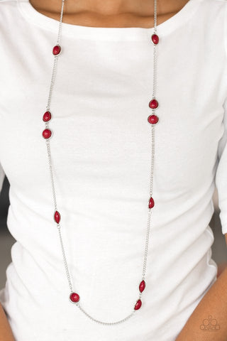 Paparazzi Pacific Piers Red Necklace