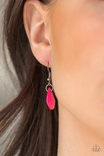 Paparazzi Hurricane Season Pink and Gunmetal Necklace