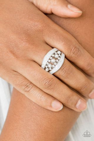 Paparazzi Royal Treasury White Ring