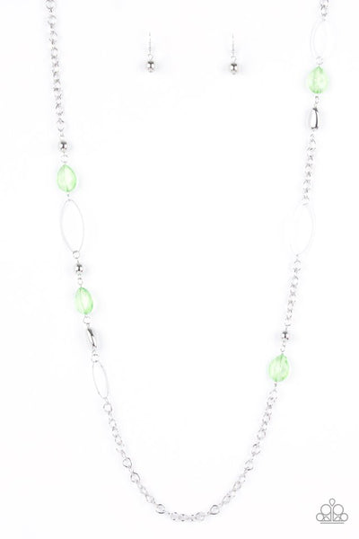 Paparazzi SHEER As Fate Green Necklace