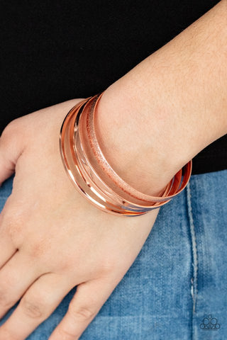 Paparazzi Stackable Style Shiny Copper Bracelet