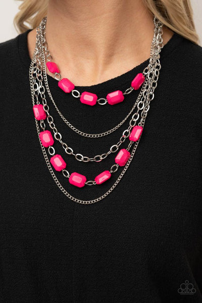Paparazzi Standout Strands Pink Necklace