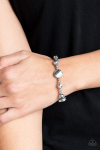 Paparazzi Starry-Eyed Elegance Silver Bracelet